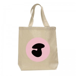 Color Handle Custom Logo Canvas Tote Bags - Canvas Tote Bags With Your Logo